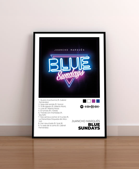 Blue Sundays. Juancho Marqués. Poster