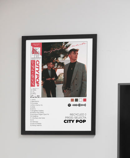 City Pop. Recycled J. Poster