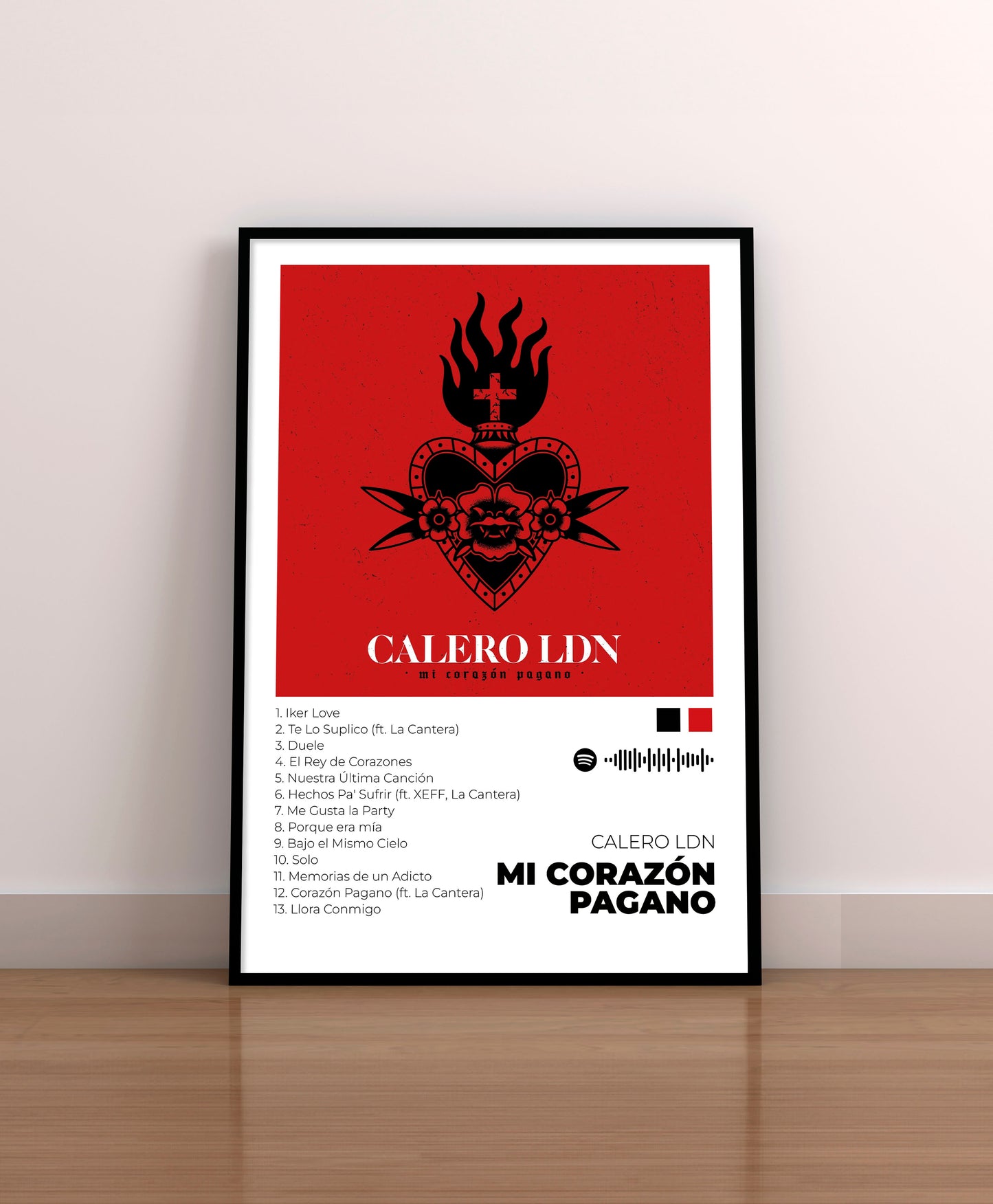 Mi Corazón Pagano. Calero LDN. Poster. La Cantera. Cover. CD.