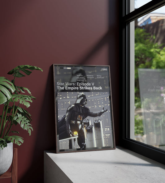 Póster Darth Vader, Star Wars Episodio V El Imperio Contraataca, lámina, cuadro, merchandising, regalo, comprar, decoración de pared