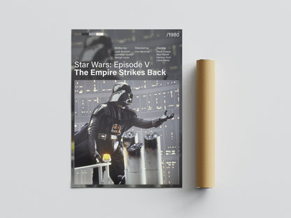 Póster Darth Vader, Luke Skywalker, Yo soy tu padre, Star Wars Episodio V El Imperio Contraataca, película, lámina, cuadro, merchandising, regalo, comprar, decoración de pared