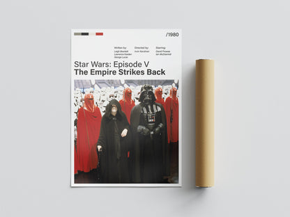Póster Darth Vader, Palpatine, Imperio y Stormtrooper, Star Wars Episodio V El Imperio Contraataca, película, lámina, cuadro, merchandising, regalo, comprar, decoración de pared