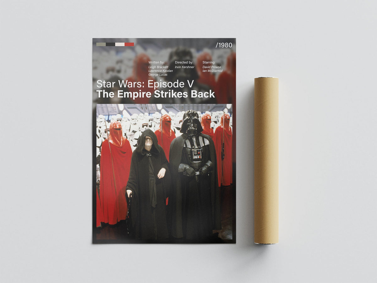 Póster Darth Vader, Palpatine, Imperio y Stormtrooper, Star Wars Episodio V El Imperio Contraataca, película, lámina, cuadro, merchandising, regalo, comprar, decoración de pared