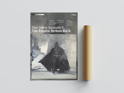 Póster Darth Vader, nieve, Hoth, Star Wars Episodio V El Imperio Contraataca, película, lámina, cuadro, merchandising, regalo, comprar, decoración de pared