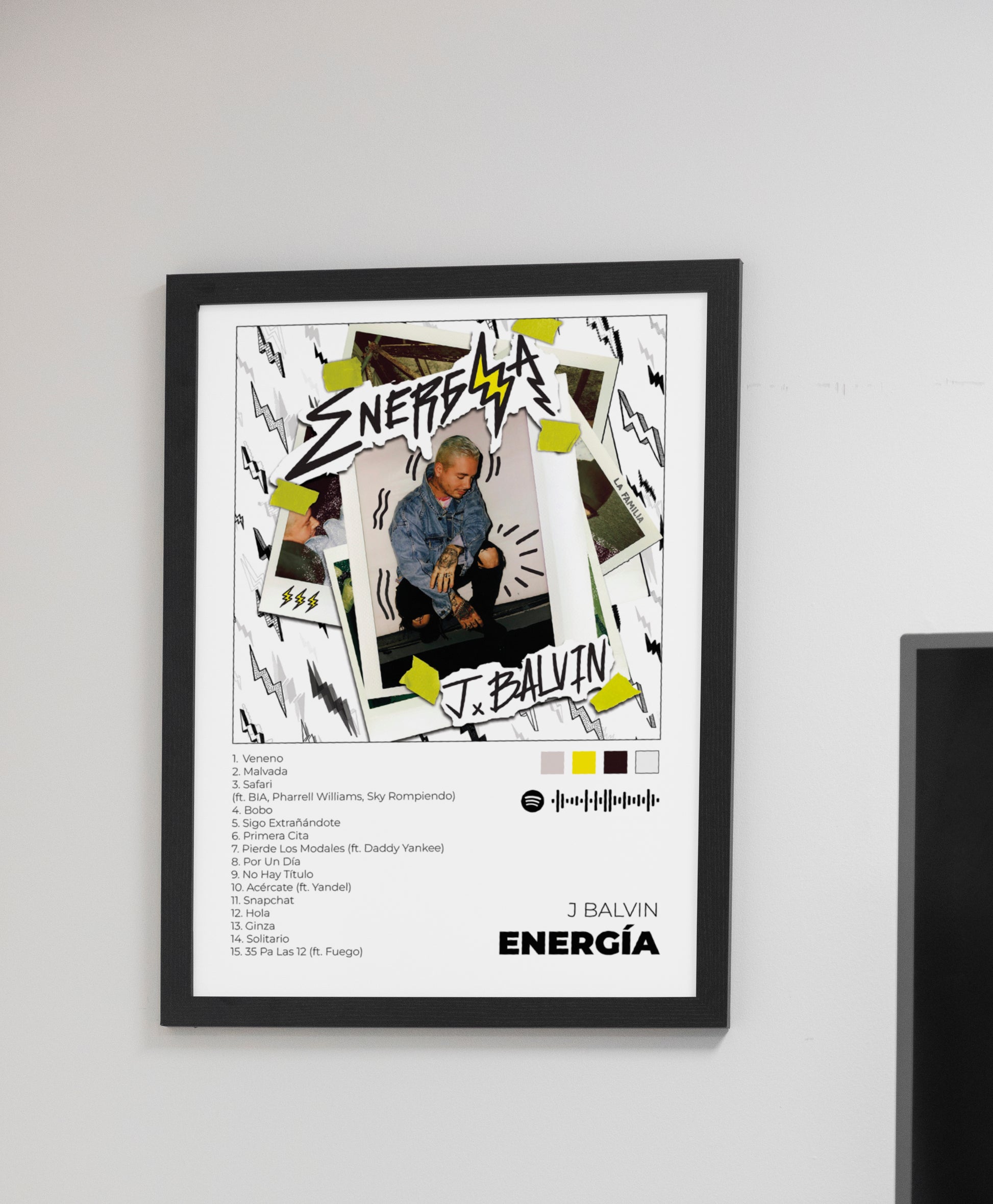 Energía. J Balvin. Poster.