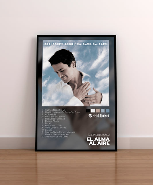alejandro sanz. viviendo deprisa. cd. vinilo. poster. regalo. merchandising. mas. cover. portada. el alma al aire.
