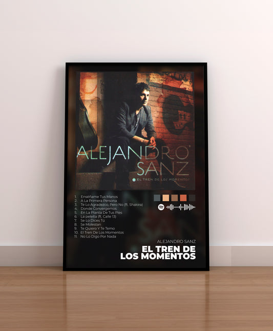 alejandro sanz. viviendo deprisa. cd. vinilo. poster. regalo. merchandising. mas. cover. portada. el tren de los momentos.