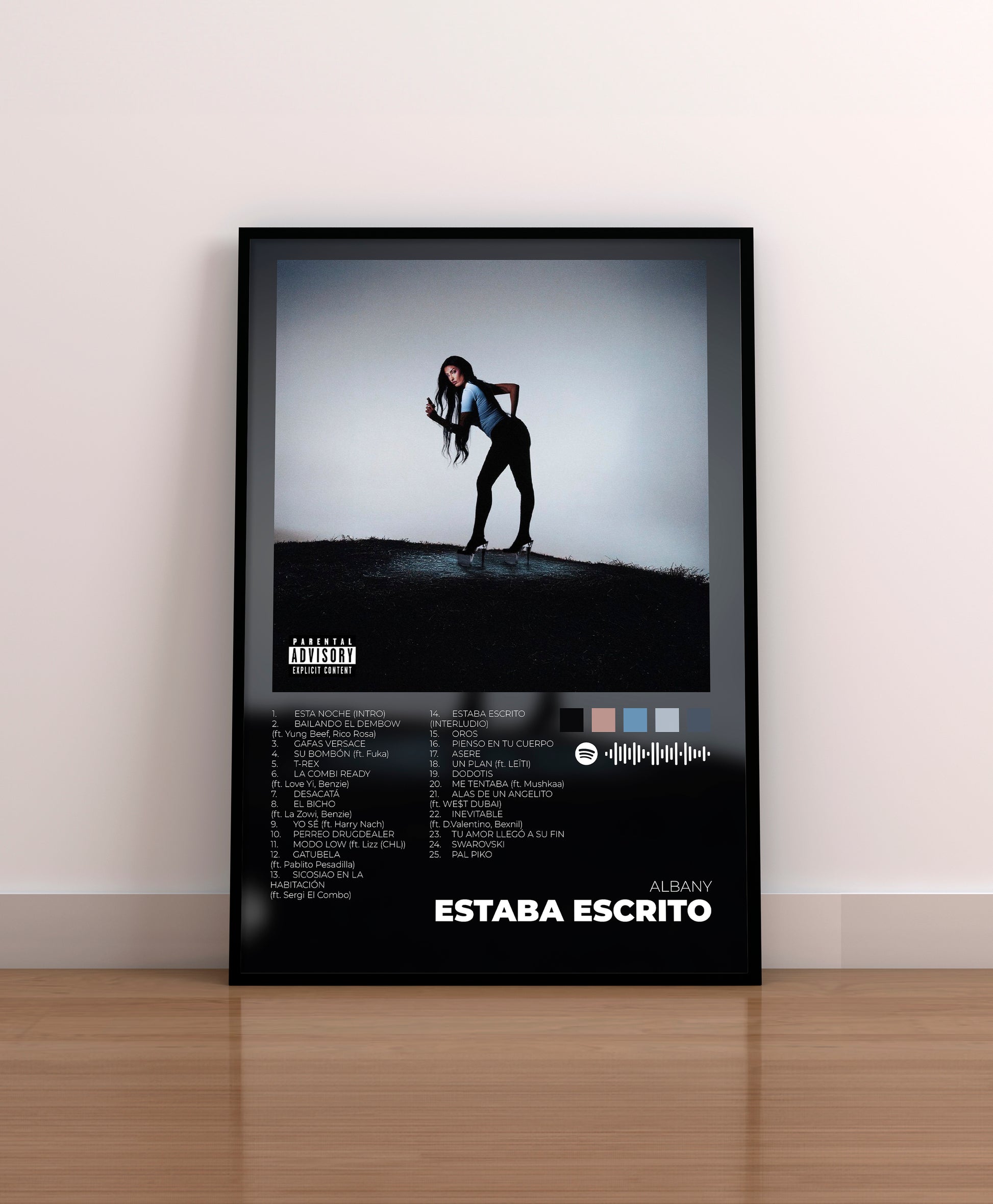estaba escrito. albany. poster. lamina. albany poster. albany regalo. regalo. merchandising. cd. vinilo. cover.