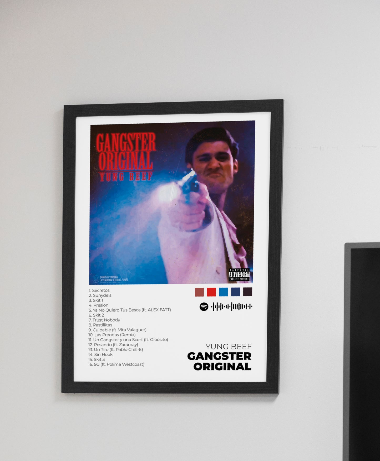 Ganster Original. Yung Beef. Poster.