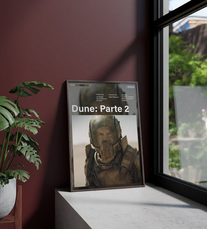 Póster Gurney Halleck, Dune Parte 2. Película, lámina, cuadro, merchandising, regalo, comprar, decoración de pared.