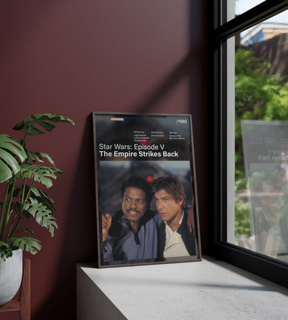 Póster Han Solo, Lando Calrissian, Star Wars Episodio V El Imperio Contraataca, película, lámina, cuadro, merchandising, regalo, comprar, decoración de pared