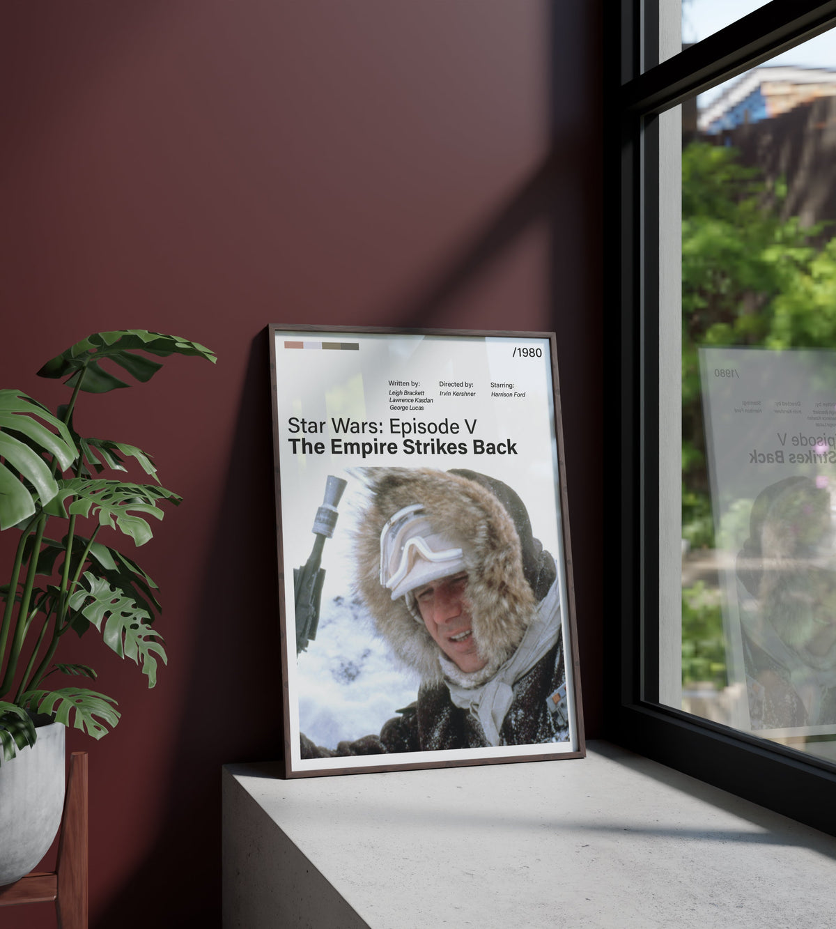 Póster Han Solo, nieve, Hoth, Star Wars Episodio V El Imperio Contraataca, película, lámina, cuadro, merchandising, regalo, comprar, decoración de pared