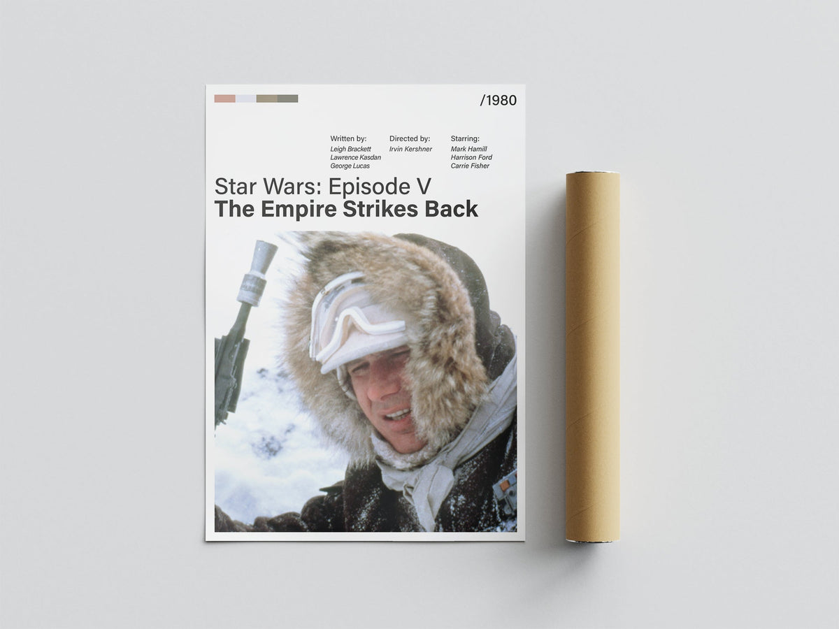 Póster Han Solo, nieve, Hoth, Star Wars Episodio V El Imperio Contraataca, película, lámina, cuadro, merchandising, regalo, comprar, decoración de pared