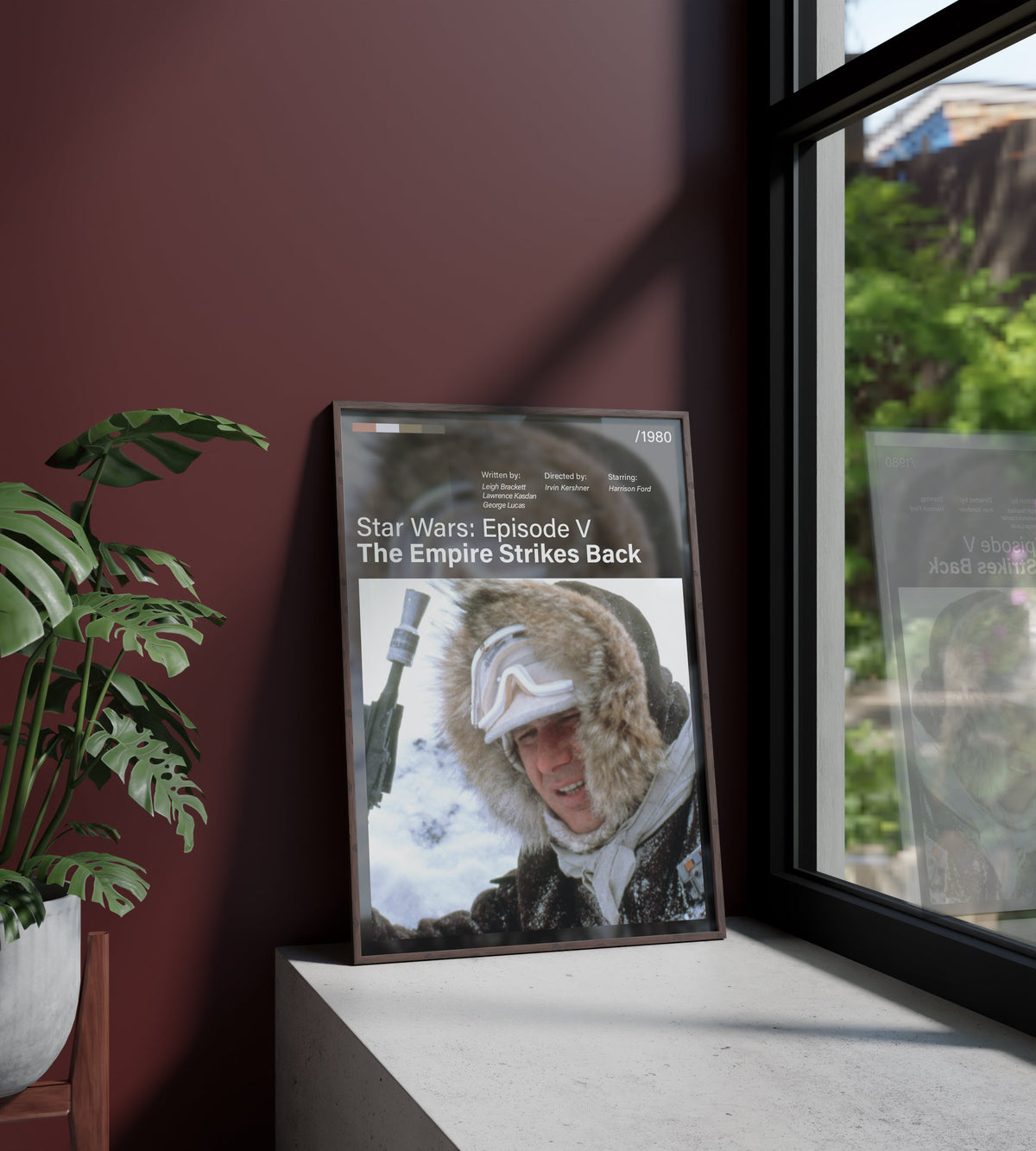 Póster Han Solo, nieve, Hoth, Star Wars Episodio V El Imperio Contraataca, película, lámina, cuadro, merchandising, regalo, comprar, decoración de pared