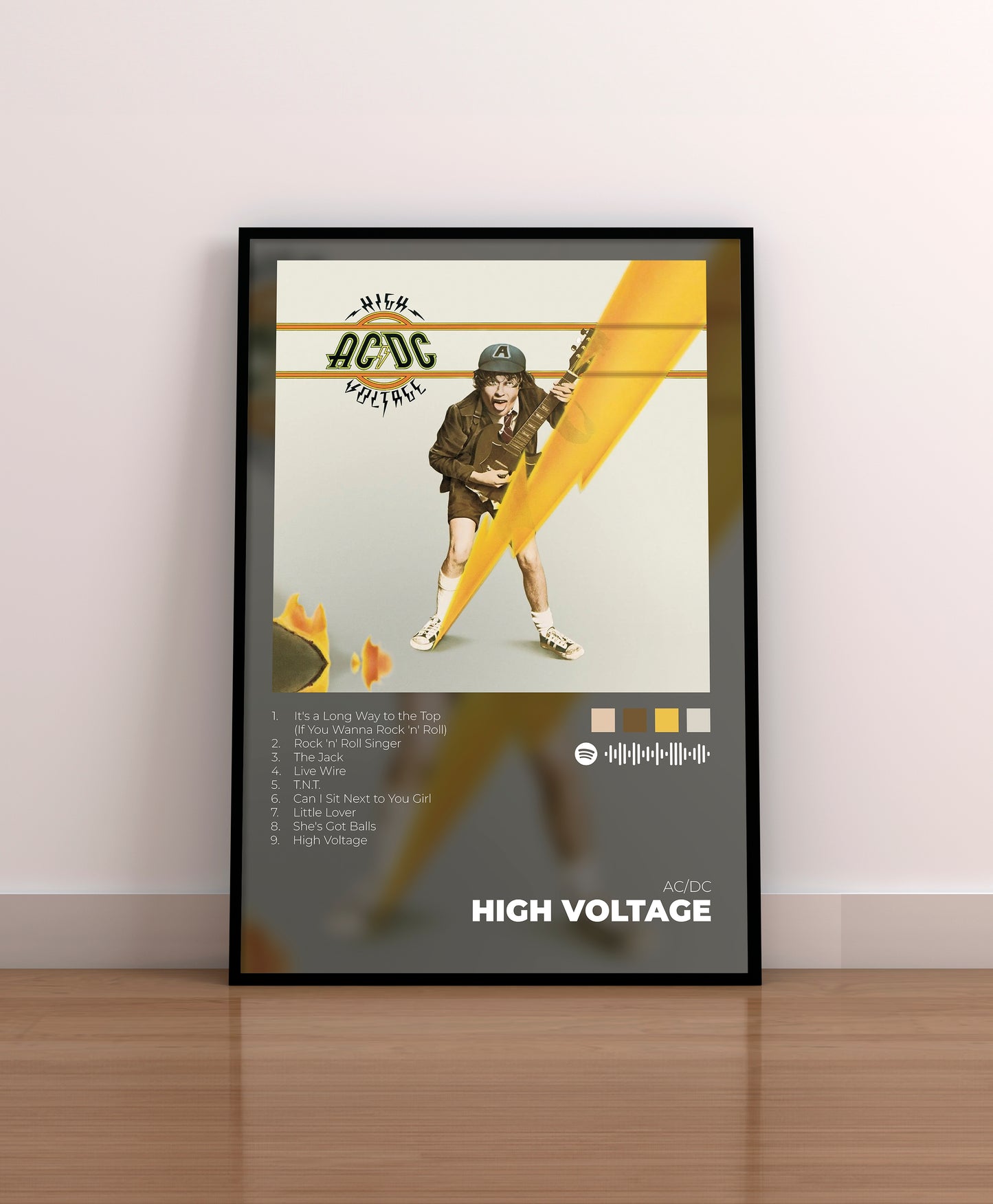 ac/dc. acdc. high voltage. poster. lamina. cuadro. regalo. merchandising.