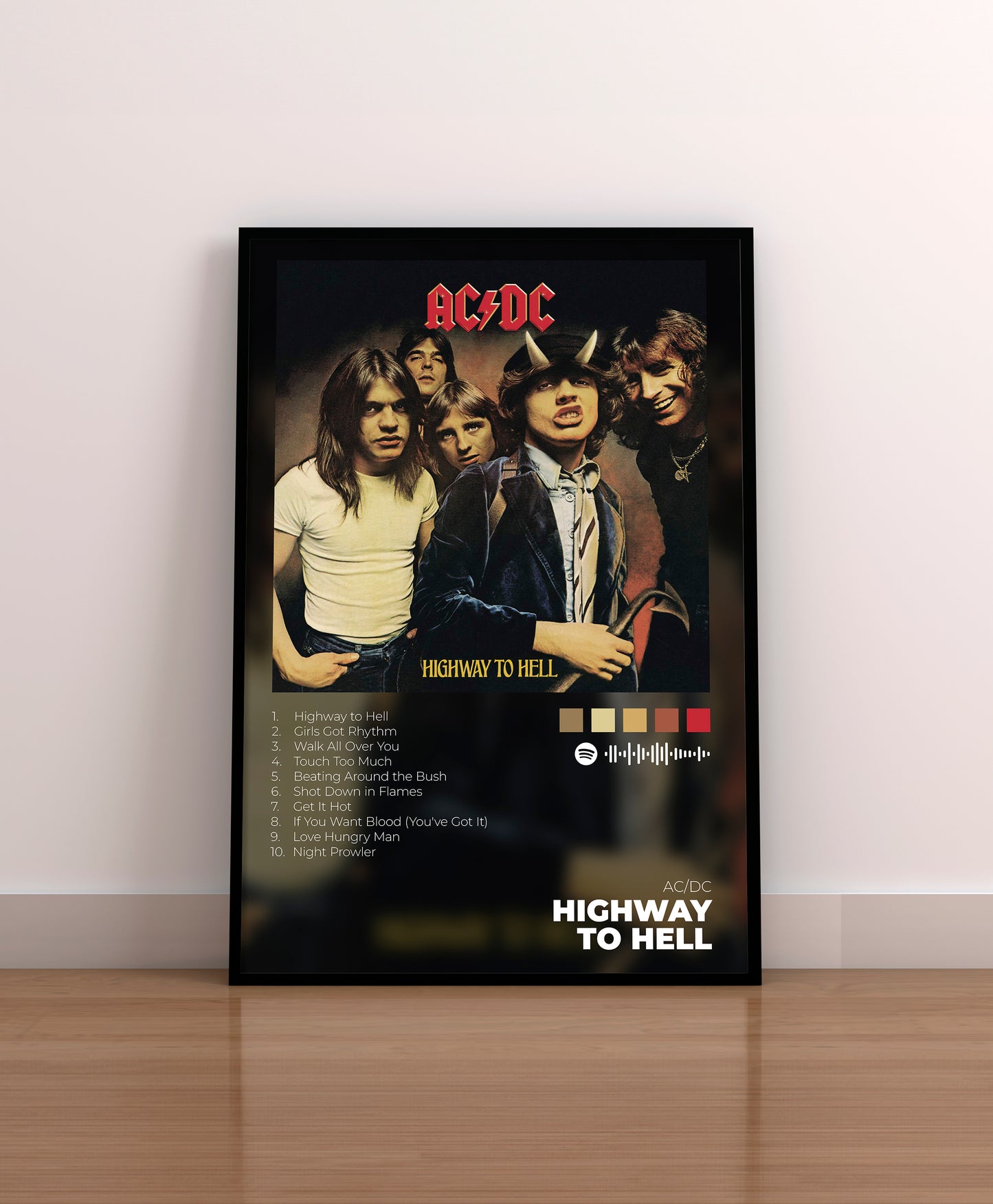 Highway to Hell. poster. acdc. ac/dc. lamina. cuadro. regalo. marco. merchandising. cd. vinilo. cover. 