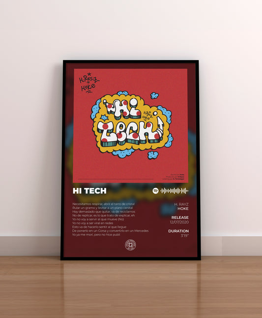 hoke. hi tech. poster. hoke poster. hoke regalo. cd. vinilo. merchandising. bbo. 