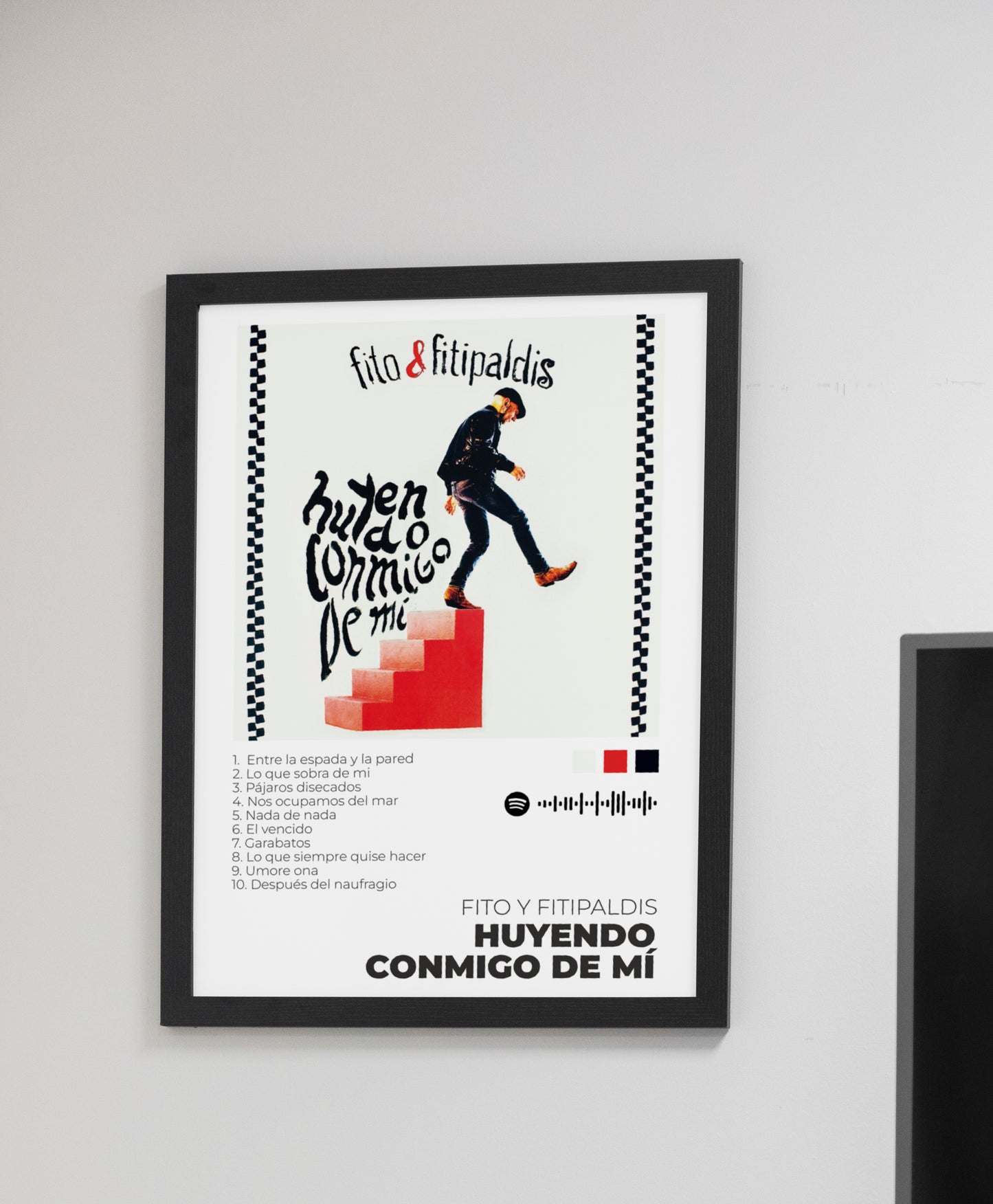 Huyendo conmigo de mí.m Fito y Fitipaldis. Fito. Fito Poster. Fito Disco. Fito regalo.