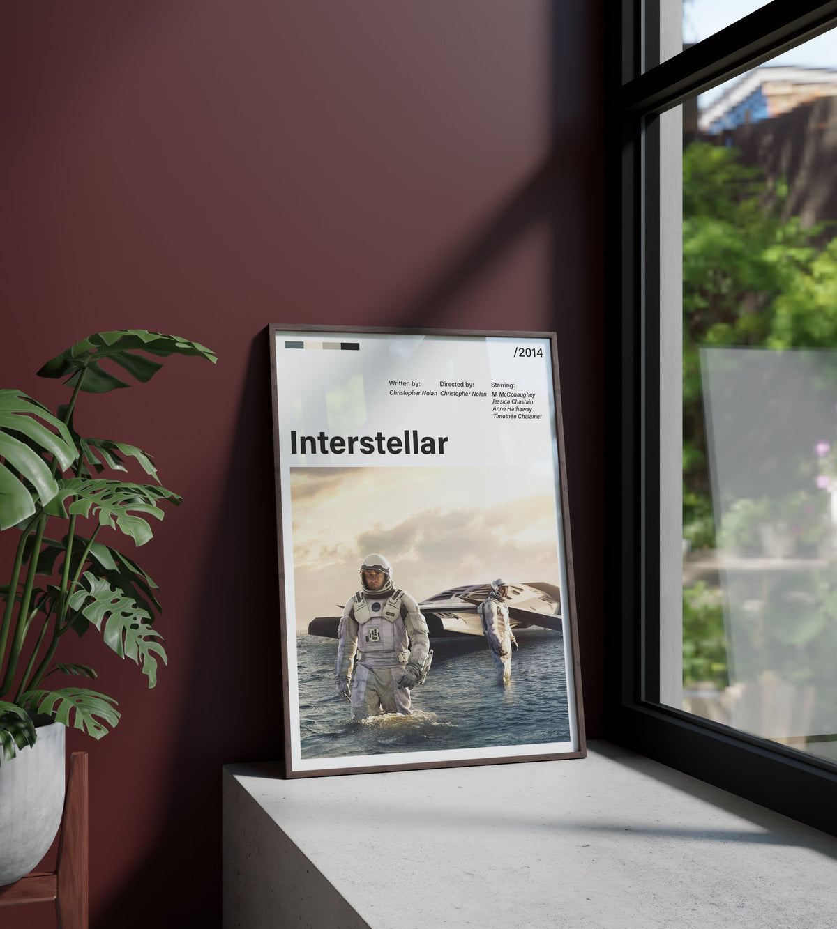 Póster astronauta, nave espacial, espacio, cohete. Interstellar, Christopher Nolan, cine, película. Lámina, cuadro, merchandising, regalo, comprar, decoración de pared.