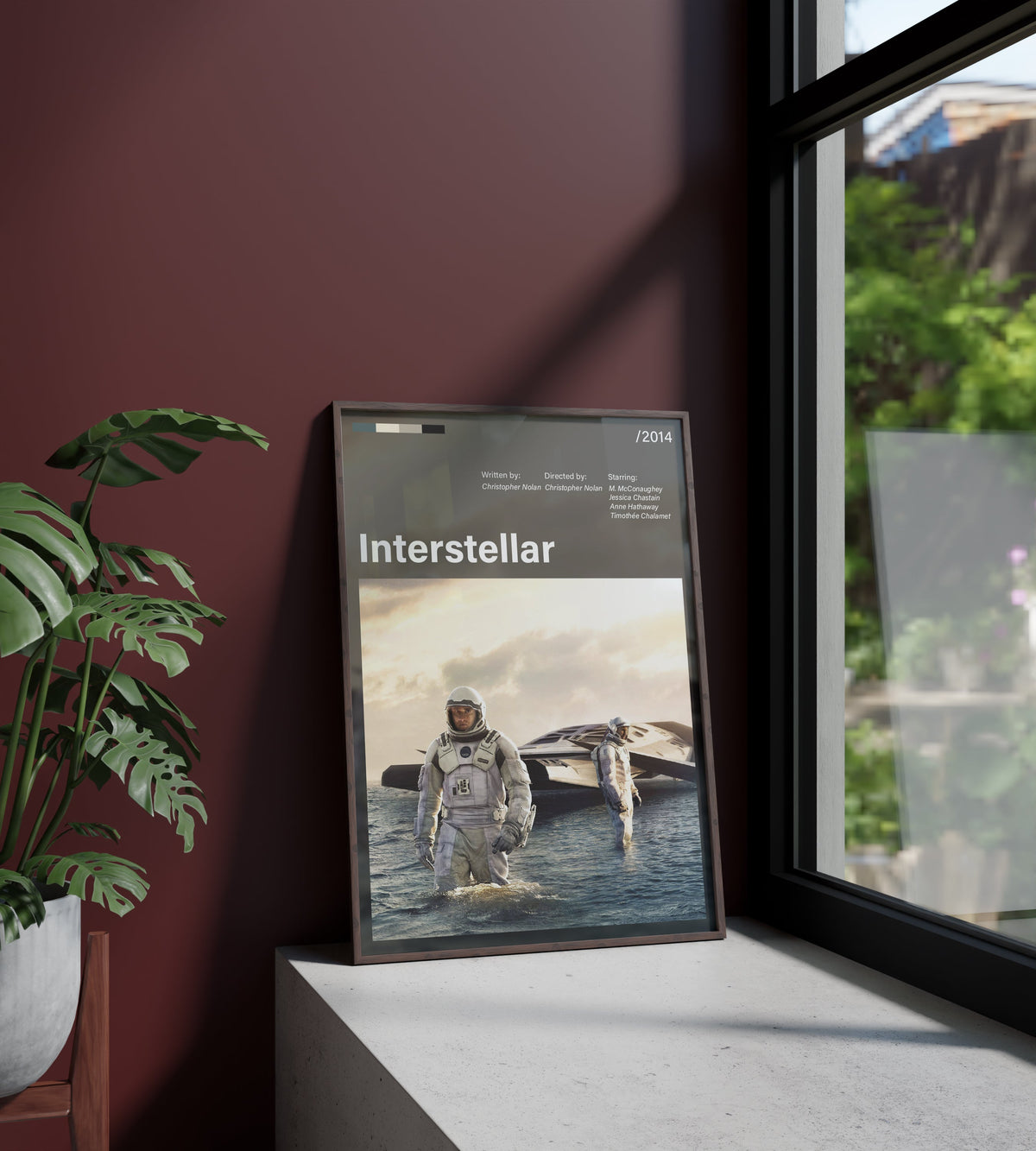 Póster astronauta, nave espacial, espacio, cohete. Interstellar, Christopher Nolan, cine, película. Lámina, cuadro, merchandising, regalo, comprar, decoración de pared.