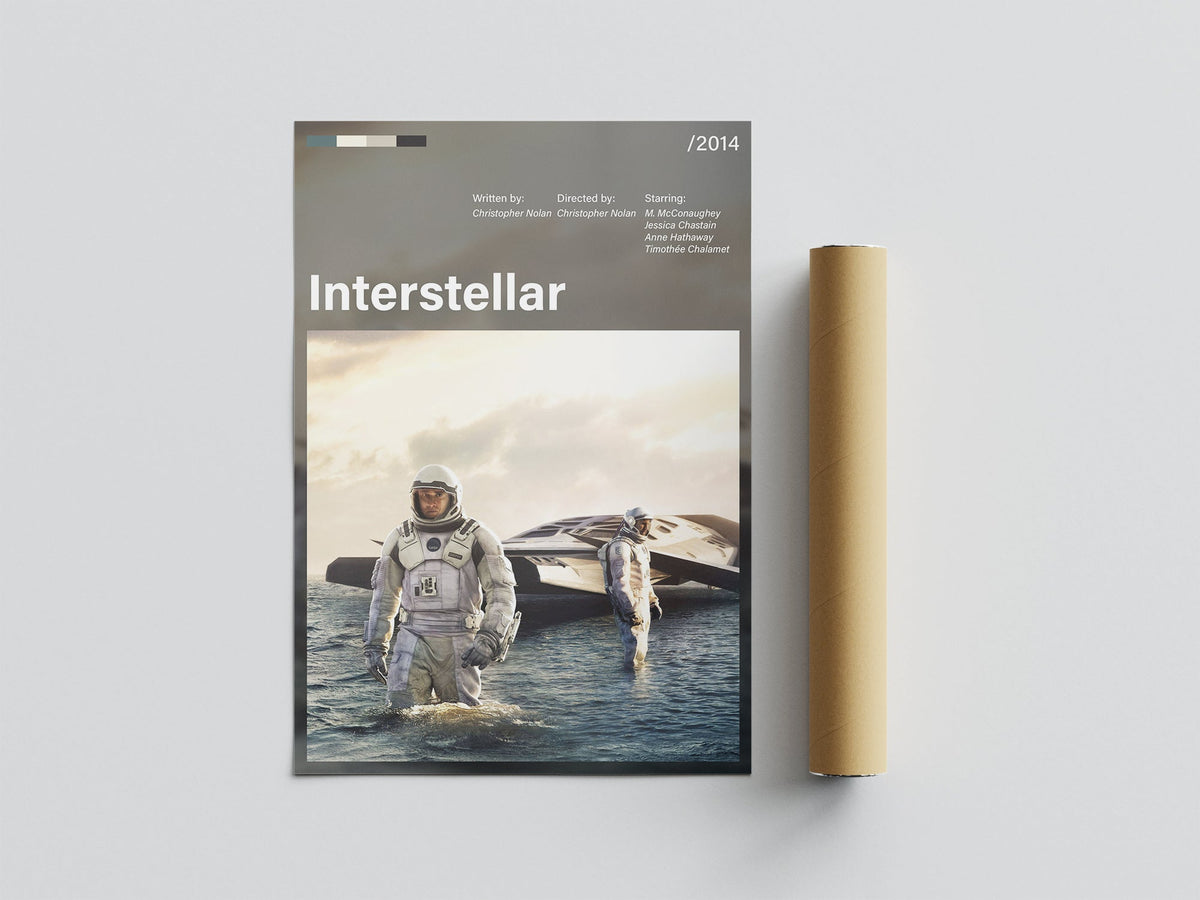 Póster astronauta, nave espacial, espacio, cohete. Interstellar, Christopher Nolan, cine, película. Lámina, cuadro, merchandising, regalo, comprar, decoración de pared.