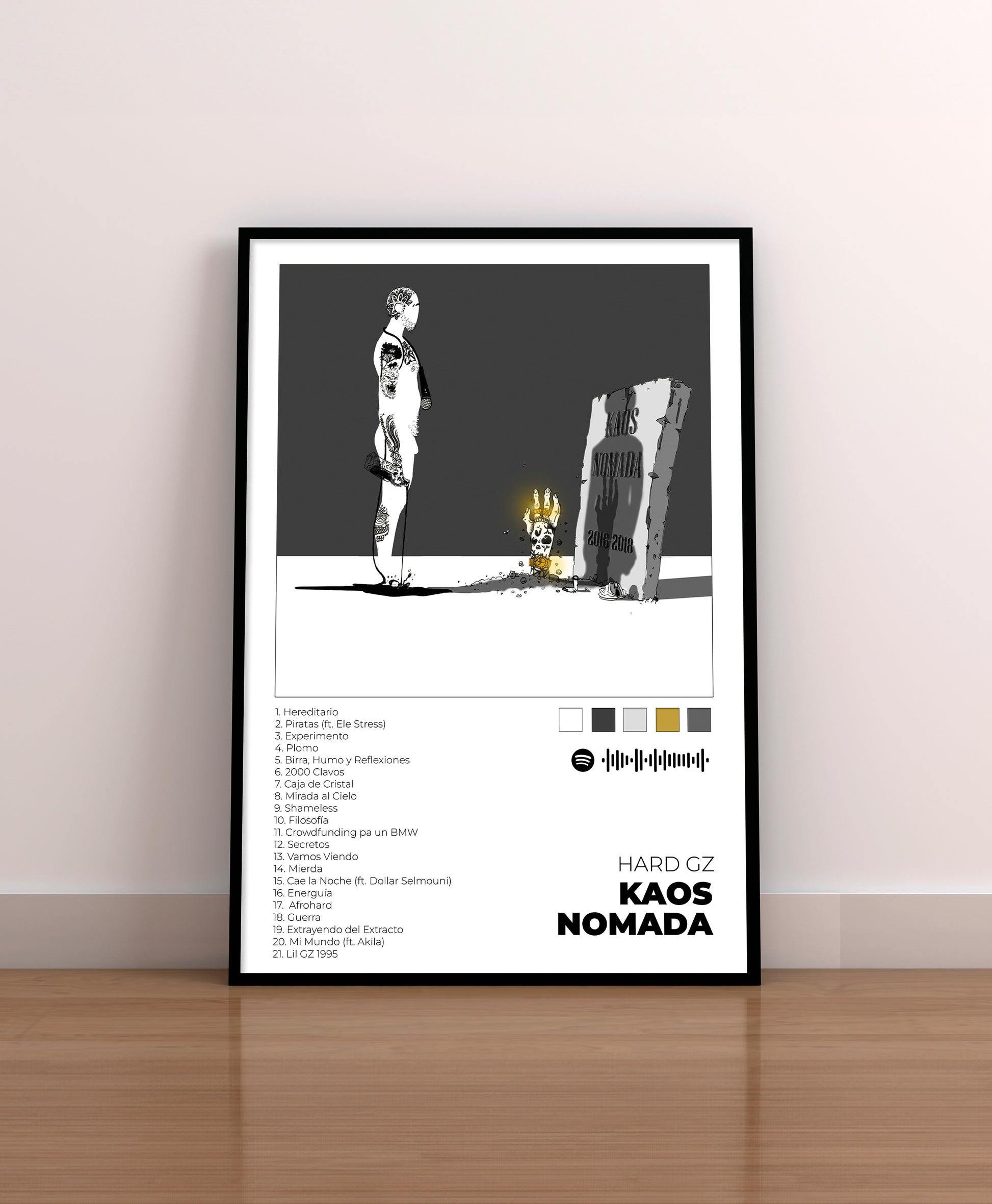 Kaos Nomada. Hard GZ. Poster.