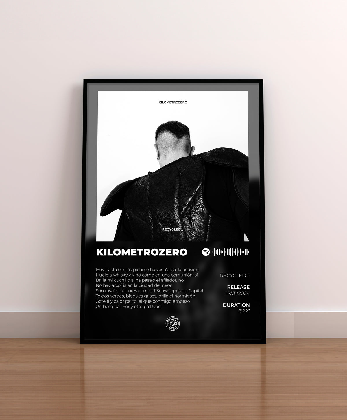 kilometrozero. san jorge. recycled j. poster. lamina. cuadro. regalo. merchandising. cd. vinilo. cover.  recycled j regalo. recycled j poster.