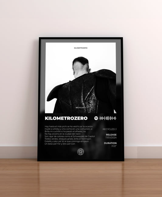 kilometrozero. san jorge. recycled j. poster. lamina. cuadro. regalo. merchandising. cd. vinilo. cover.  recycled j regalo. recycled j poster.
