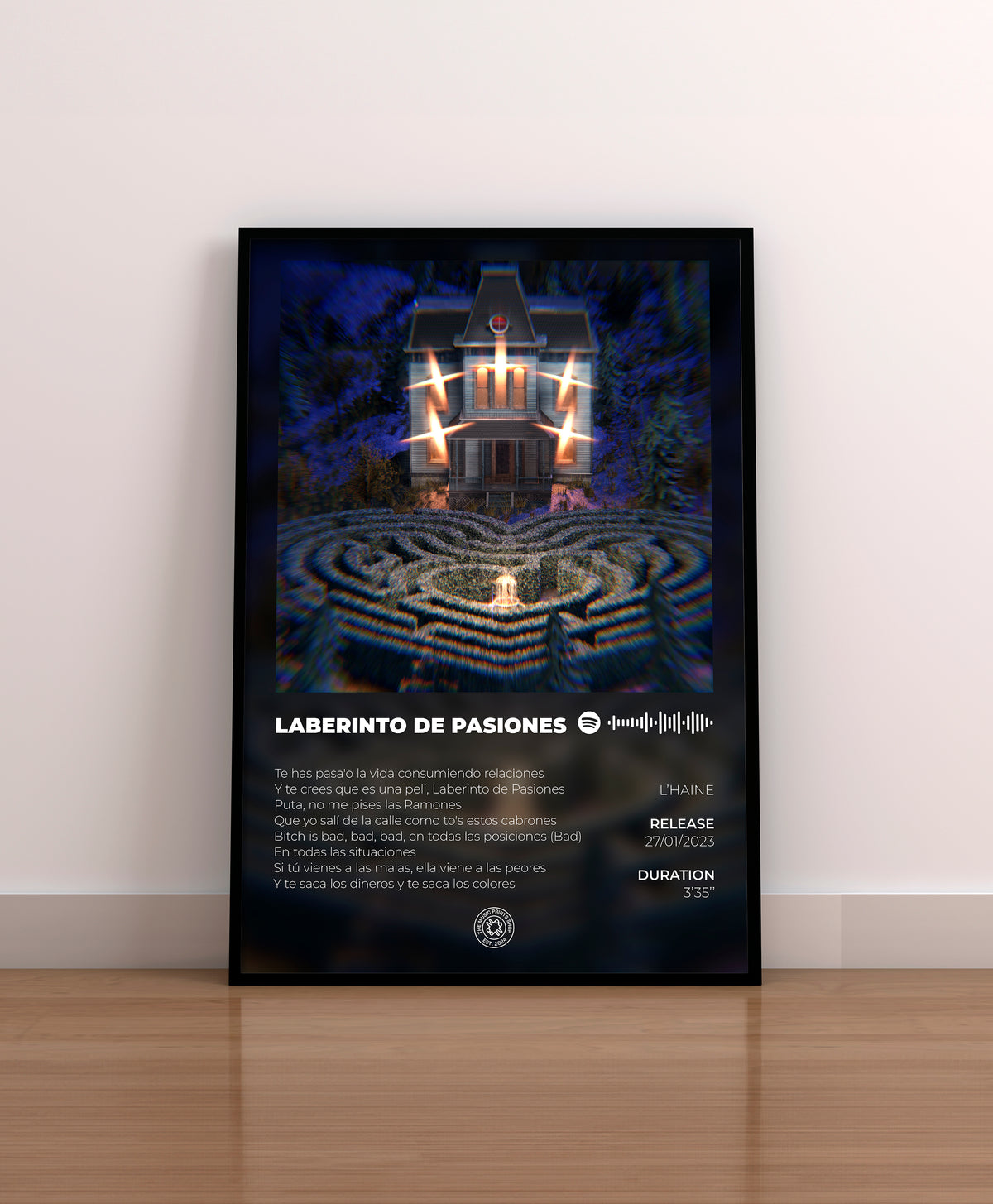 laberinto de pasiones. l'haine. marco. cuadro. regalo. lamina. poster. merchandising. cd. vinilo. cover. 