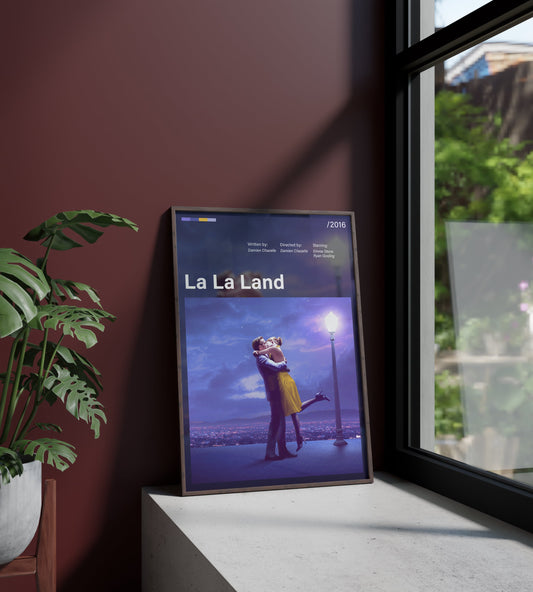 Póster La La Land, musical, cine, película. Lámina, cuadro, merchandising, regalo, comprar, decoración de pared.