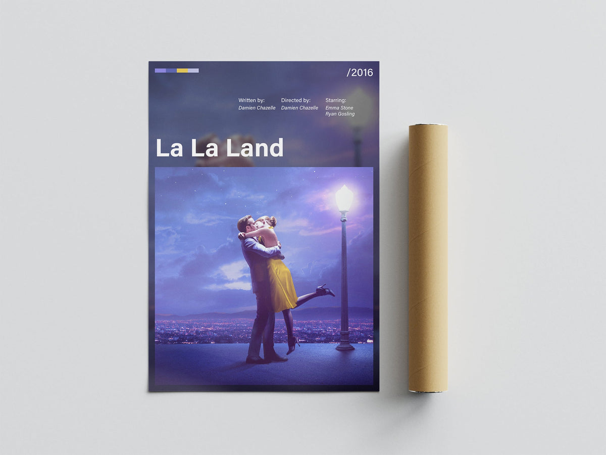 Póster La La Land, musical, cine, película. Lámina, cuadro, merchandising, regalo, comprar, decoración de pared.