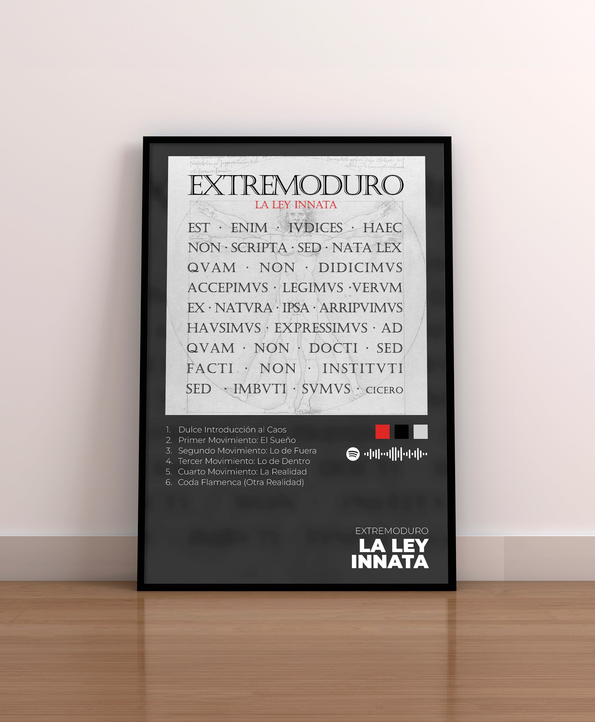 extremoduro. poster. la ley innata. regalo. lamina. merchandising. robe iniesta. cd. vinilo.