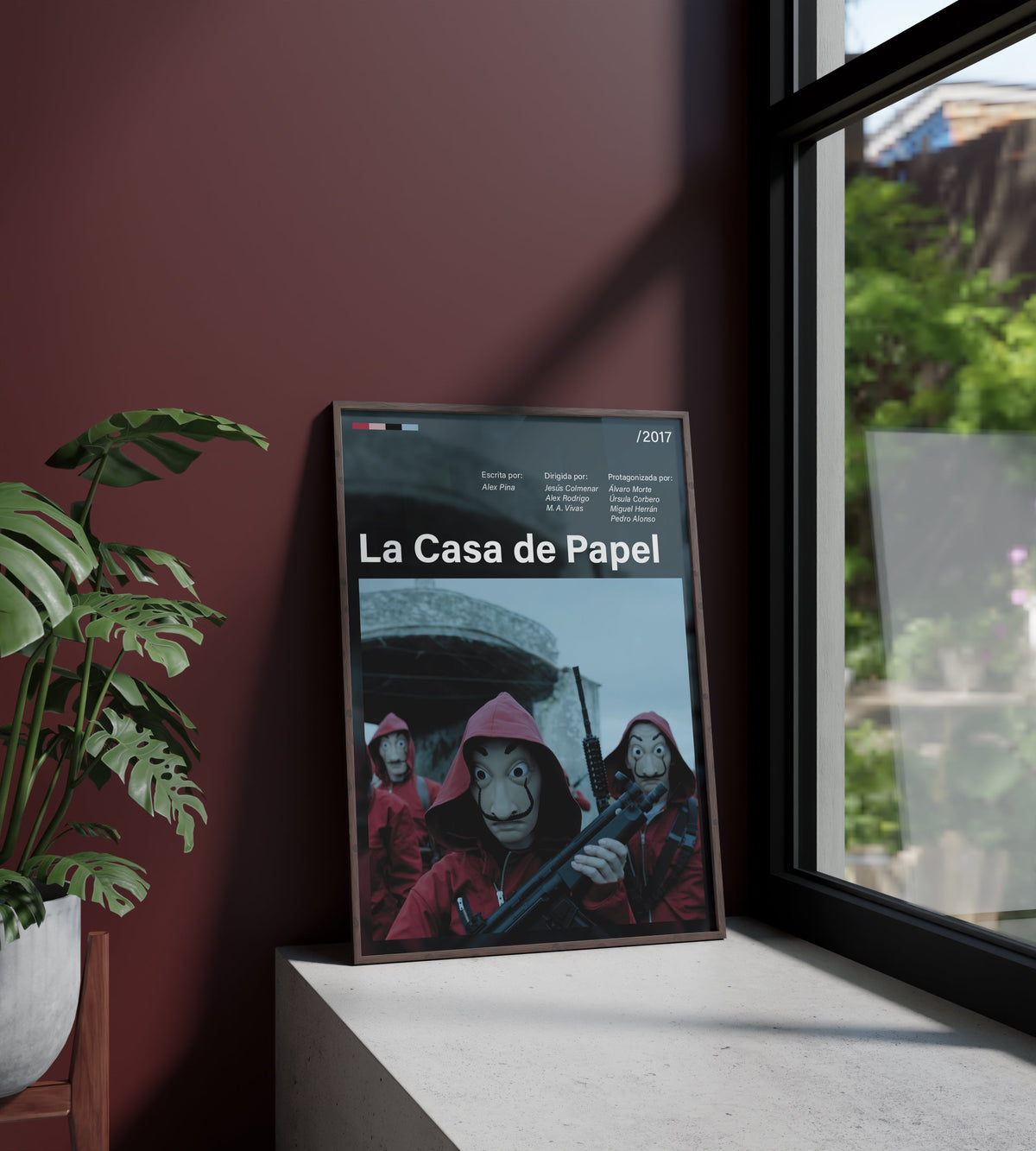Póster La Casa de Papel, Netflix, serie, atraco, Profesor, Tokio, Berlín. Televisión, ficción, lámina, cuadro, merchandising, regalo, comprar, decoración de pared.