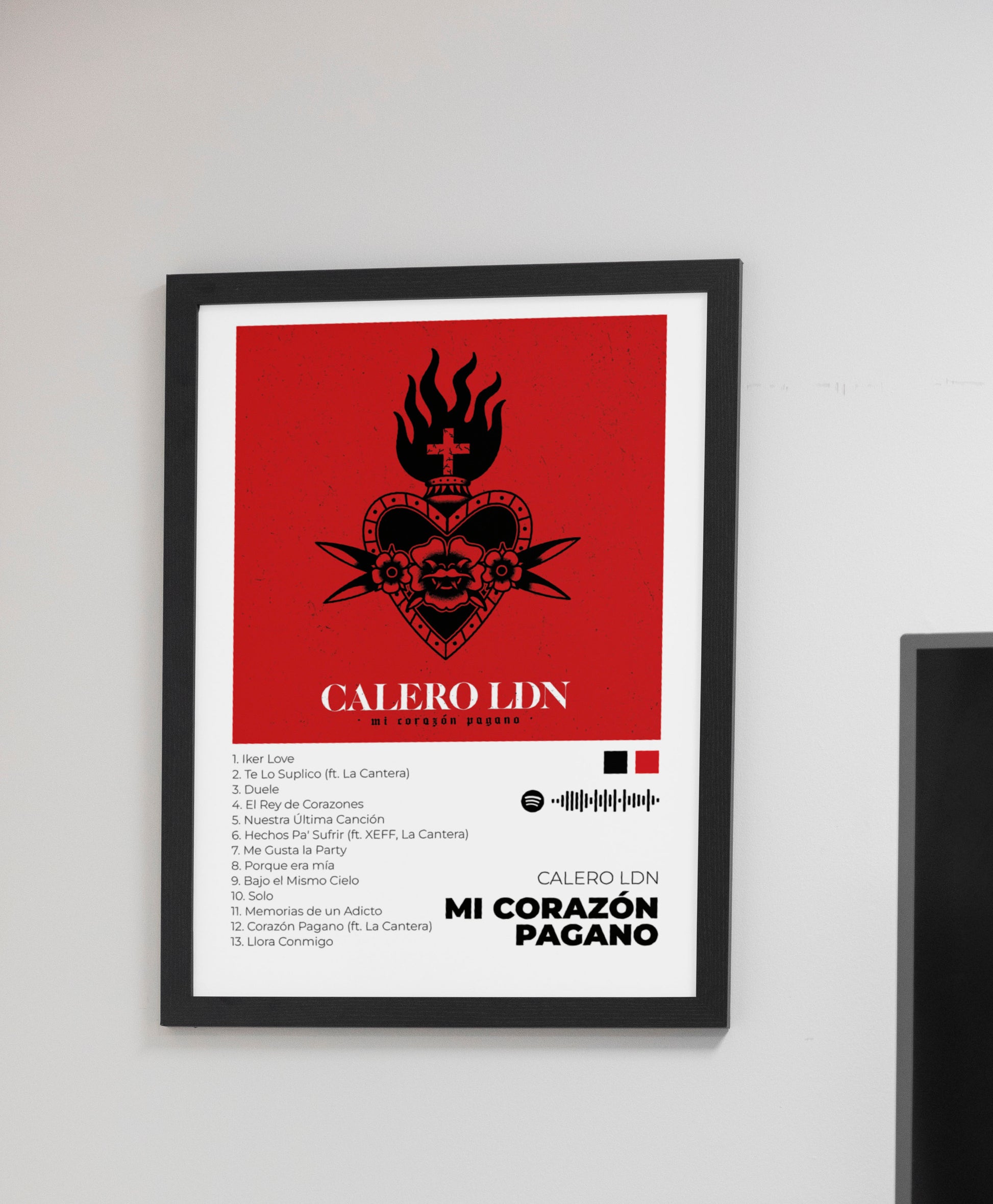 Mi Corazón Pagano. Calero LDN. Poster. La Cantera. Cover. CD.