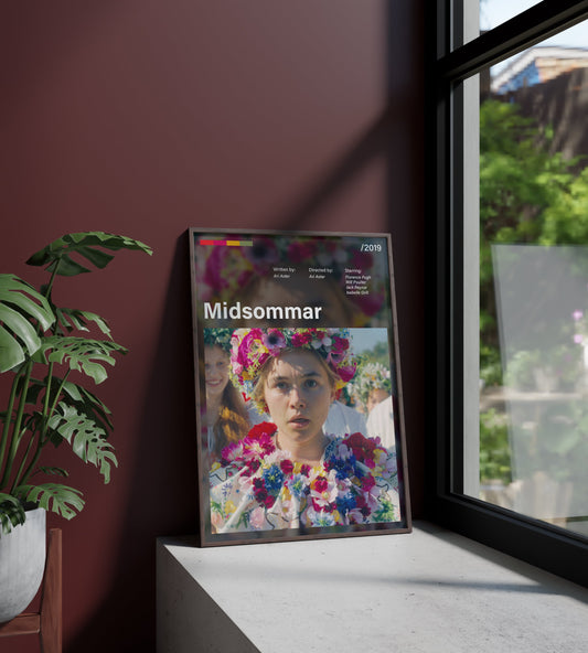 Póster Midsommar, Ari Aster, terror, película, cine, Suecia. Lámina, cuadro, merchandising, regalo, comprar, decoración de pared.