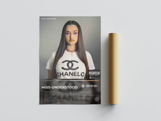 miss understood. l0rna. l0rna poster l0rna regalo. metrika. merchandising. cd. vinilo. cover.