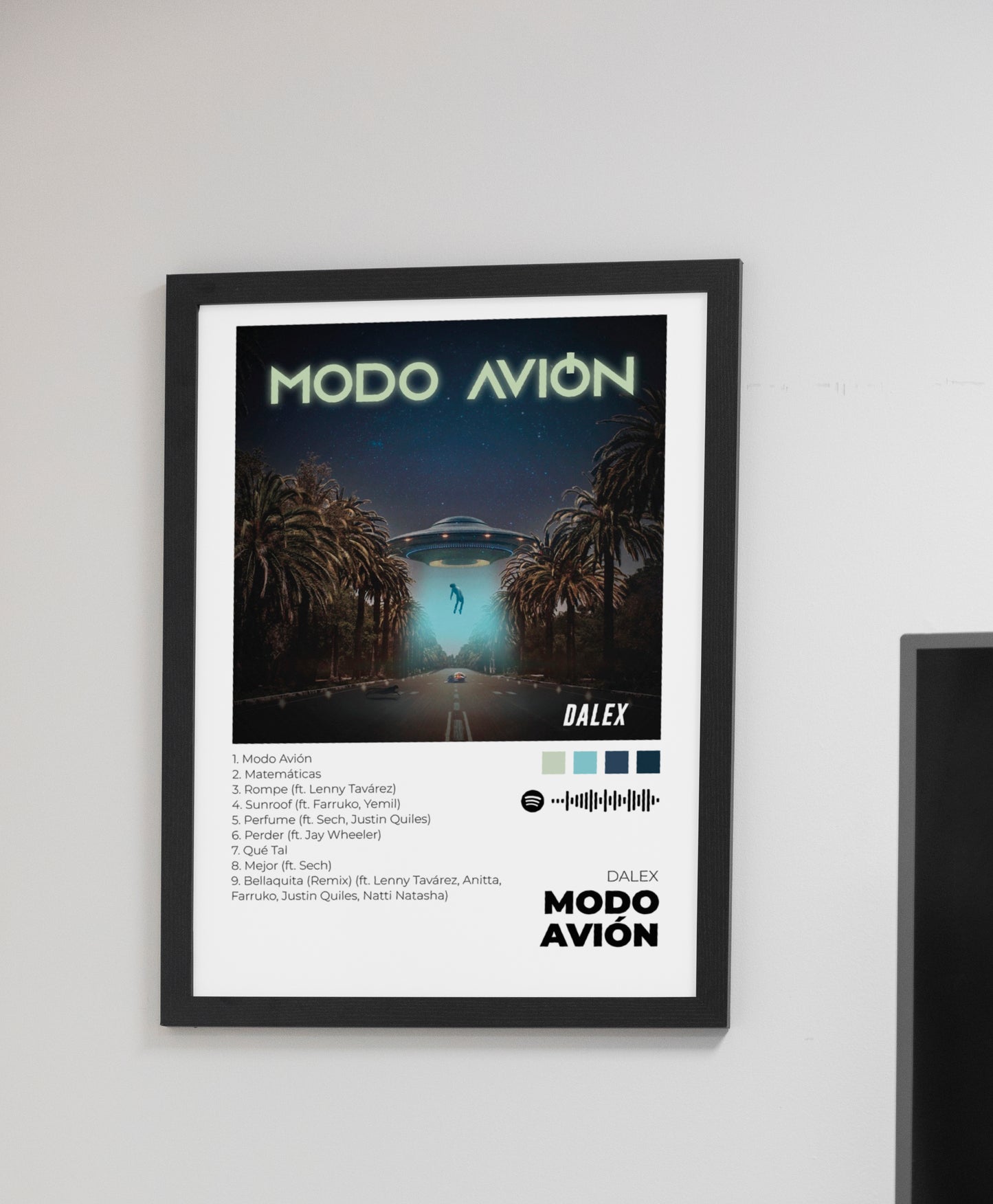 Modo Avión. Dalex. Poster.