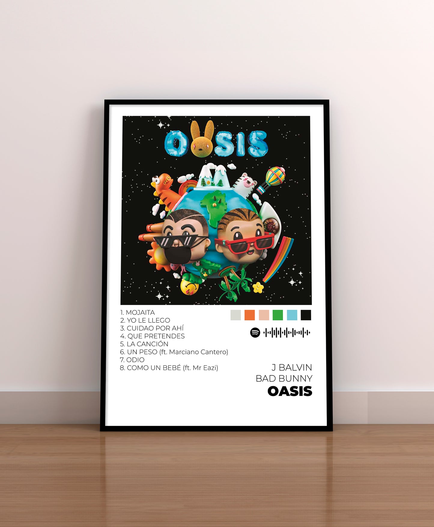 OASIS. J Balvin y Bad Bunny. Poster.