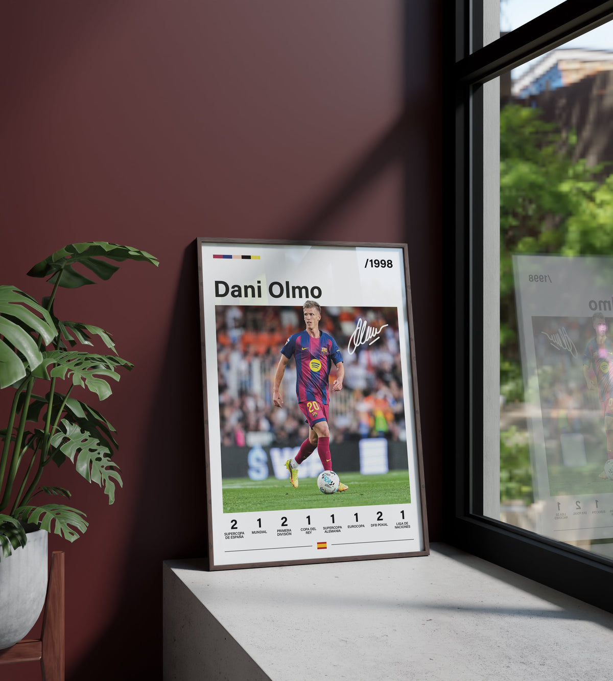 DANI OLMO. Barcelona. Barça. Poster. Lamina. Marco. Cuadro. Comprar. Regalo