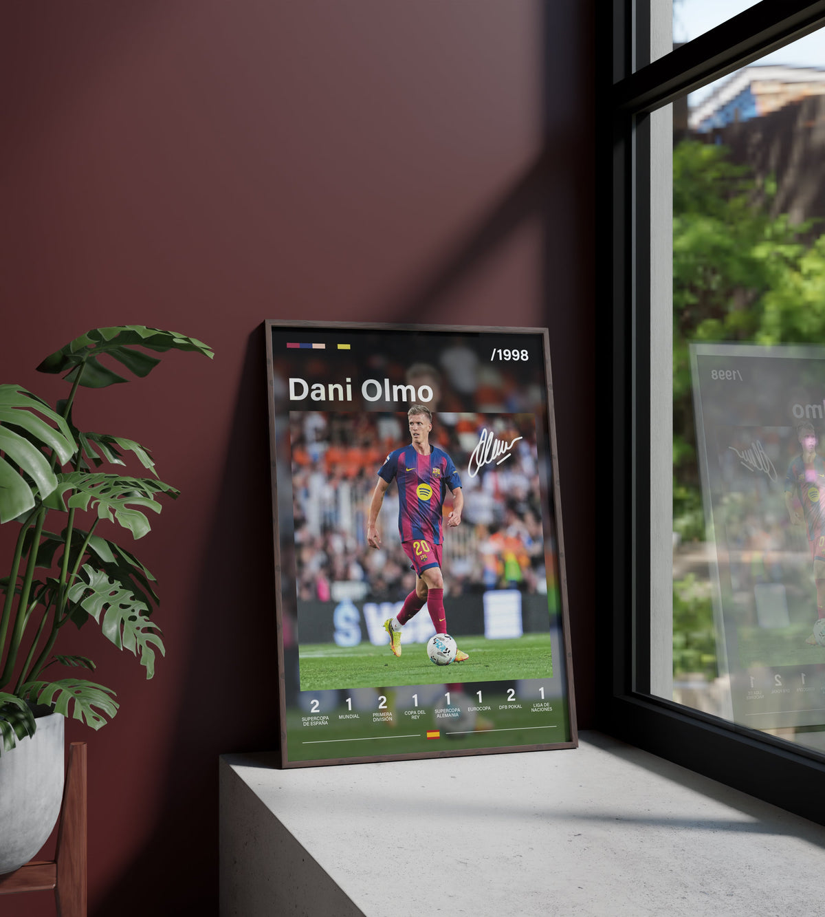 DANI OLMO. Barcelona. Barça. POster. Lamina. Marco. Cuadro. Comprar. Regalo