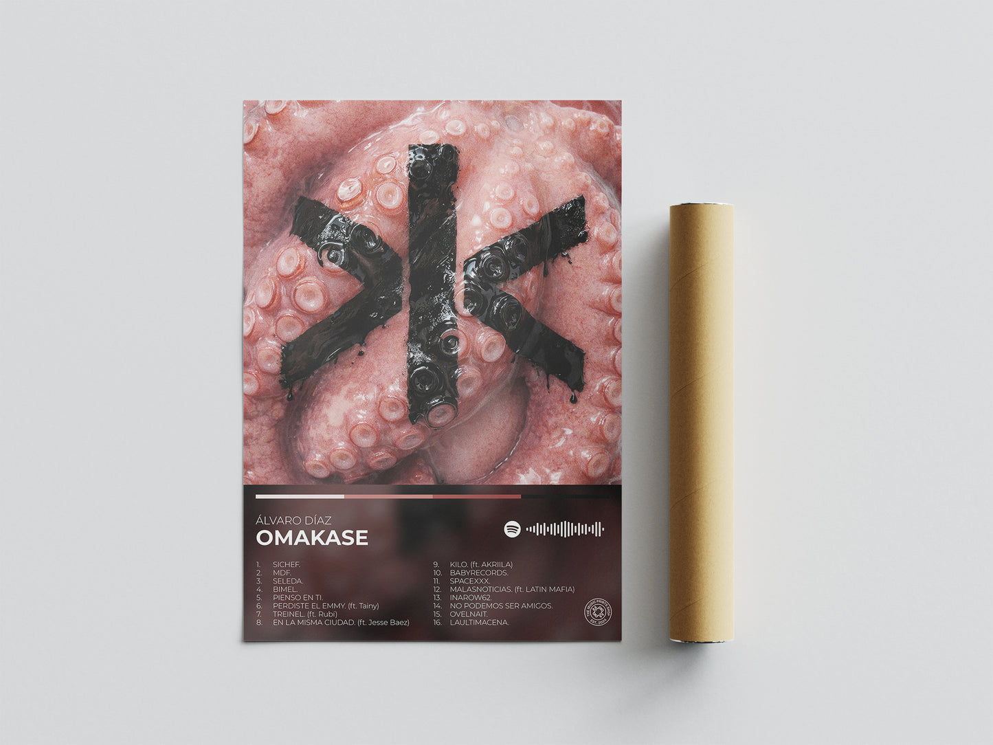 omakase. alvaro diaz. poster. lamina. cuadro. regalo. merchandising. cd. vinilo. cover.