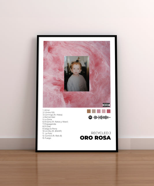 Oro Rosa. Recycled J. Poster.