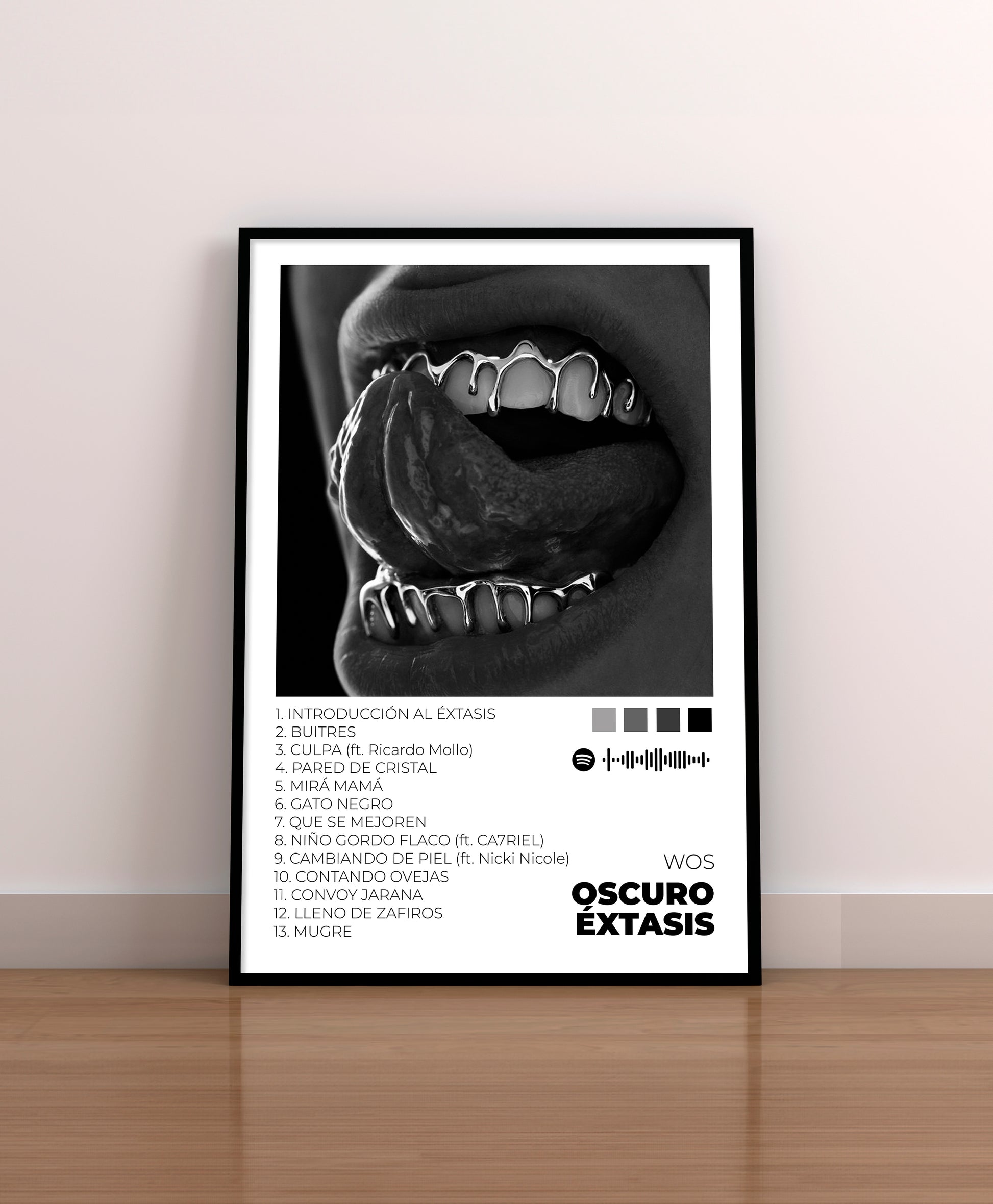 OSCURO ÉXTASIS. Wos. Poster.