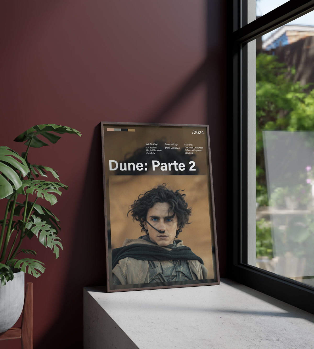 Póster Paul Atreides, Dune Parte 2. Película, protagonista, lámina, cuadro, merchandising, regalo, comprar, decoración de pared.