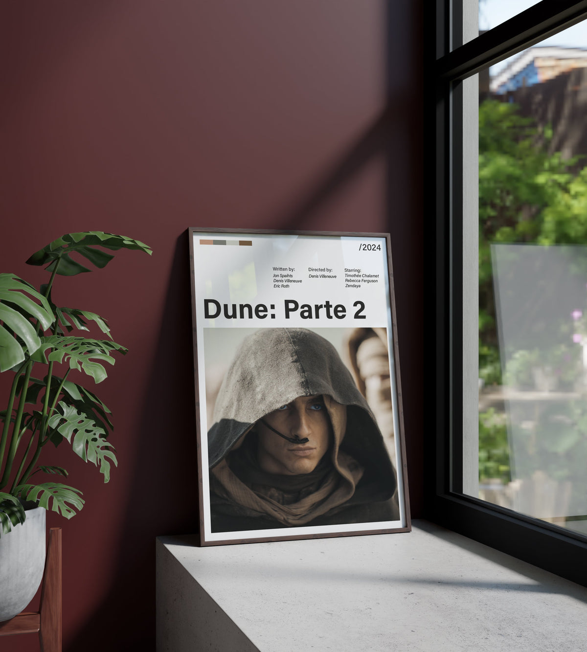 Póster Paul Atreides, Dune Parte 2. Película, protagonista, lámina, cuadro, merchandising, regalo, comprar, decoración de pared.
