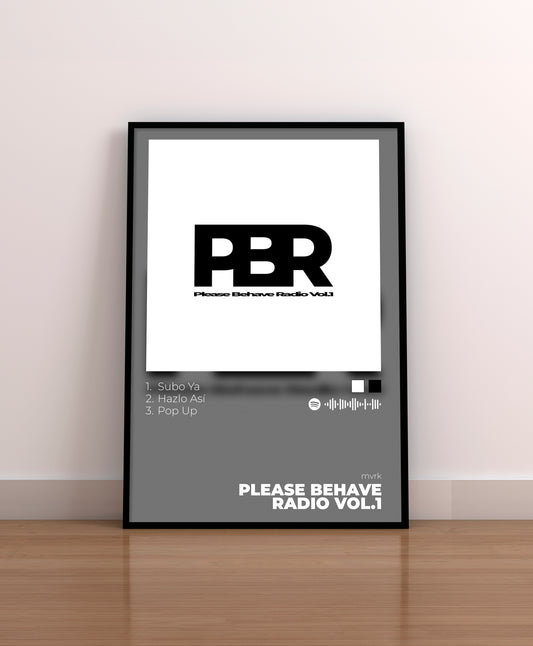 pbr. please behave radio. subo ya, hazlo asi. pop up. mvrk. cd. vinilo. entradas. cover. portada. spotify. merchandising. regalo. comprar