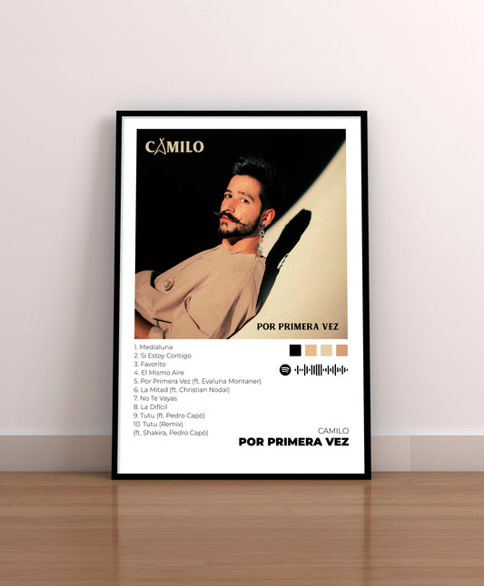 Por Primera Vez - Poster Digital de Camilo | Music Prints