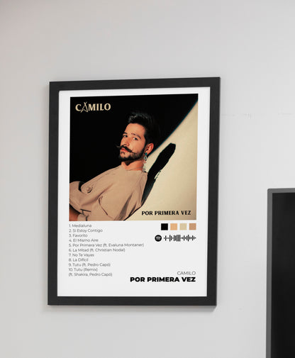 Por Primera Vez - Poster Digital de Camilo | Music Prints