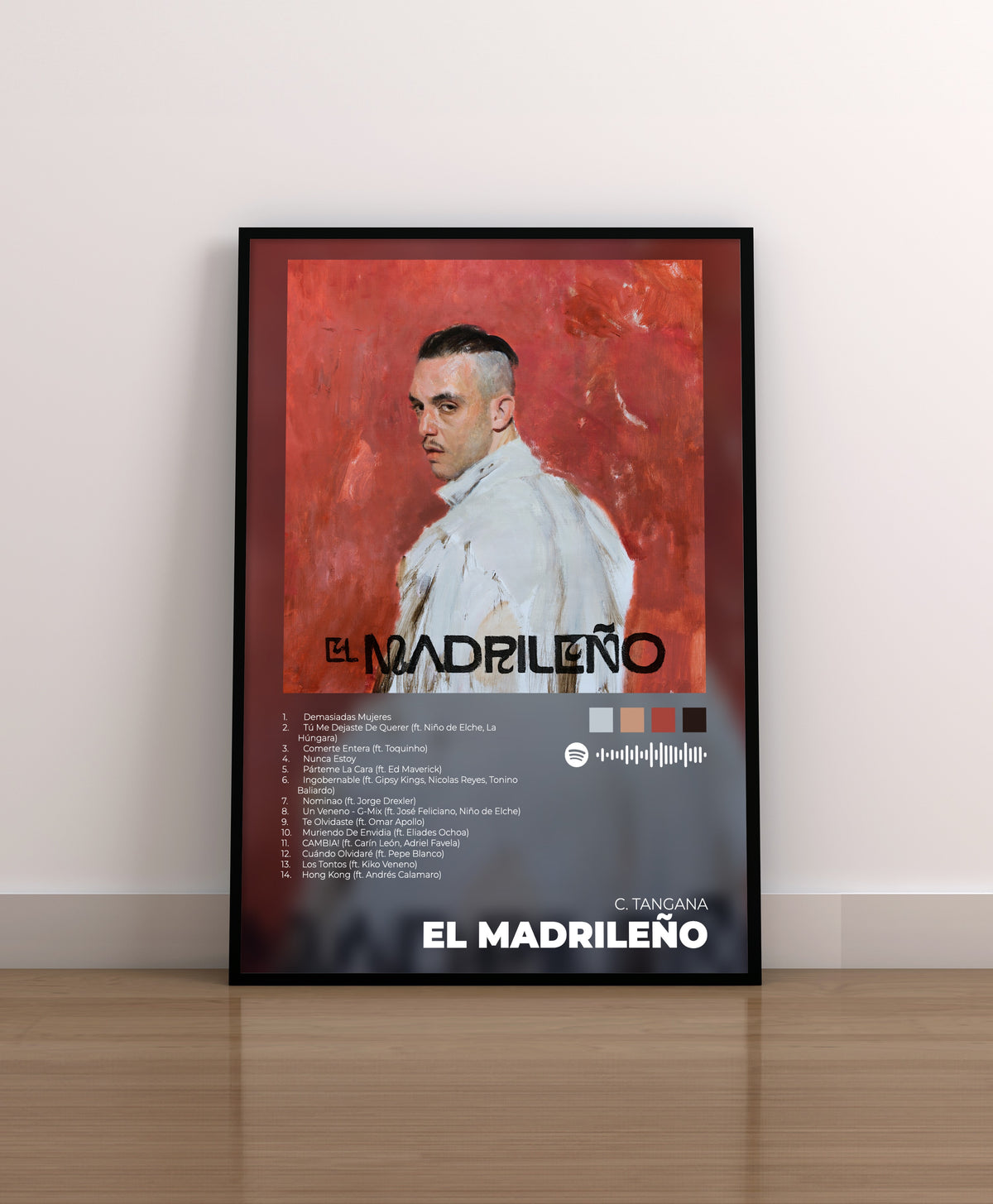 El Madrileño. C. Tangana. Poster. Lamina. Cuadro. Regalo. CD. Vinilo. Cover. POrtada