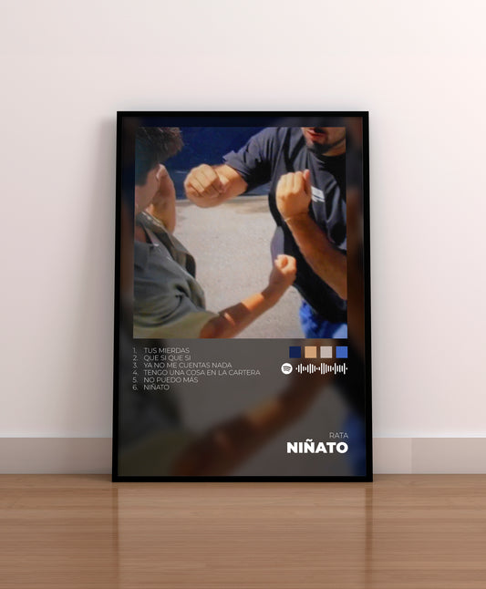 Niñato. Rata. Poster. Lamina. Cuadro. Marco. Regalo. Merchandising. CD. Vinilo. Cover.